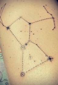constellation Jane Stroke tattoo pattern variety of simple tattoo black constellation graphic tattoo pattern