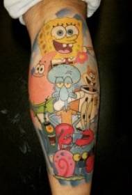 animated tattoo pictures full of childhood fun sponge Baby tattoo pattern