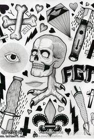 Stile europeu parechji picculi mudelli di tatuaggi