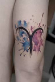 9 sheets Tattoo works for Aries