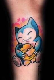 Mga tattoo sa Cartoon _ usa ka hugpong sa 10 ka cute ug kataw-anan nga gagmay nga disenyo sa tattoo sa cartoon