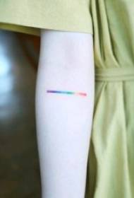 minimalistički uzorak tetovaža svjež i jednostavan uzorak tetovaže protiv vjetra