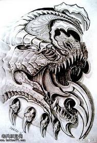 Εντυπωσιακό Tiger Mouth χειρογράφημα τατουάζ μοτίβο