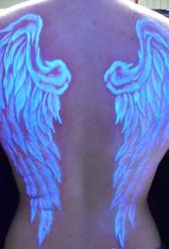 un grup de tatuaje fluorescente frumoase