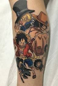 Anime One Piece Several character tattoo designs
