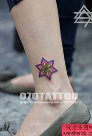 beauty legs beautiful flower totem tattoo pattern