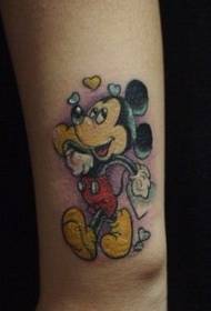cartoon tattoo patroon: arm cartoon Mickey mouse tattoo patroon