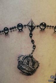 girls arm beautifully a crown bracelet tattoo pattern