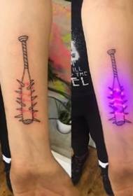 cool A set of fluorescent tattoo renderings