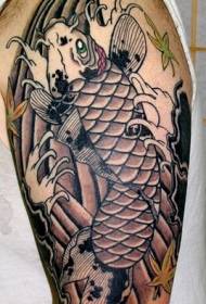 плечо японская парча 鲤 неполная татуировка картина