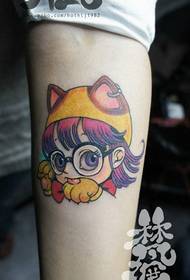 手臂可爱流行的阿拉蕾纹身图案