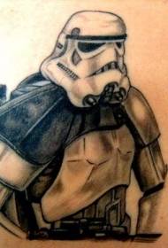 shoulder black gray realistic charge team tattoo picture