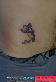 cute belly cartoon mouse tattoo pattern