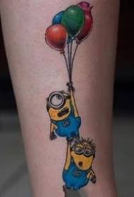 cute version of the little yellow man cartoon tattoo works 9