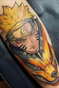One Piece Naruto and other Japanese second-eum anime Naruto Kakashi Luffy and other character tattoo designs