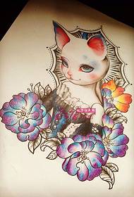 Cat Queen Tattoo Manuscript Pikitia