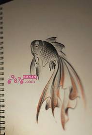 Fat goldfish tattoo manuscript picture