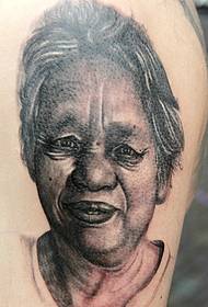 Baishanxiao first elder portrait tattoo