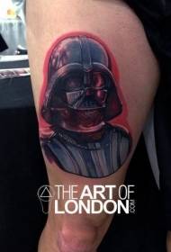 Ոտքերի գույնի Dass Vader- ի դիմանկար դաջվածքի նախշը
