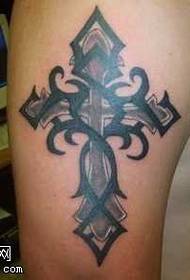 Arm Cross Totem Tattoo Pattern