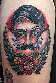 Ang pattern ng tattoo ng Shoulder Portrait Tattoo