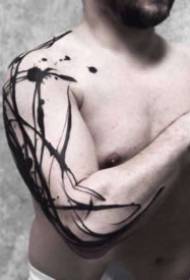 Bella linea di 9 punti di belle opere di tatuaggi