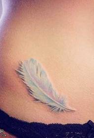 Wyt Feather Tattoo Patroon