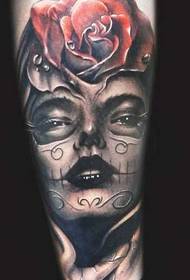 ljepota portret tetovaža uzorak