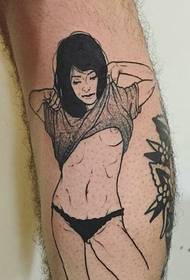 μια ομάδα σέξι τατουάζ καυτή γραμμή θεά Τατουάζ τατουάζ
