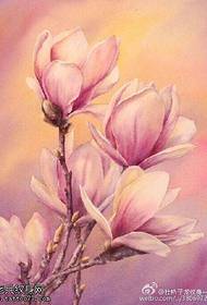 pikturuar modelin e tatuazheve të magnolisë