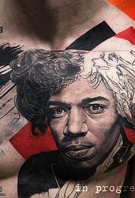 Evropské a americké Graffiti portrét tetování vzor