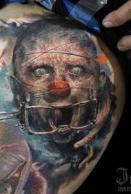 horror spookachtige nachtmerrie tattoo patroon