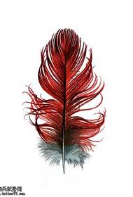 Рукопись Red Feather Tattoo Pattern 173803 - Классический образец молитвы