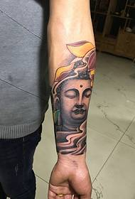arm Buddha tattoo picture domineering