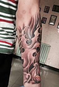 stylish arm Color spray tattoo picture