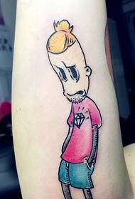 color cartoon arm tattoo picture is very personality