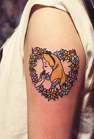 lengan warna kartun tato kecantikan tattoo kecantikan