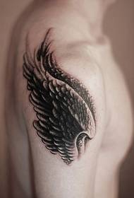 men's arm Eagle Wings Tattoo