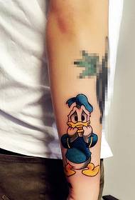 cute and delicate Donald Duck tattoo Tattoo