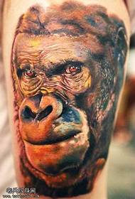 orangutan tattoo pattern