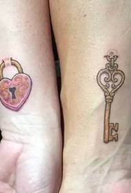 arm love lock couple tattoo tattoos always together