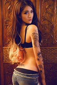 supermodel Wang Xiran tattoo yees duab