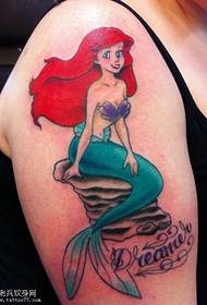 arm mermaid tattoo pattern