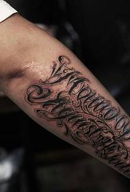 roka ārpus liela ziedu korpusa angļu tetovējums tetovējums