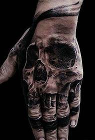 три различни вида снимки с мастило ръка татуировка