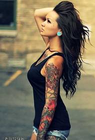 arm woman tattoo pattern