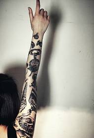 fashion እጅ tattoo hotunan hotunan samari