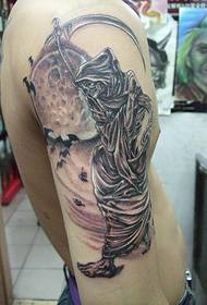 arm death tattoo 17456 - exquisite beautiful arm color sailboat tattoo
