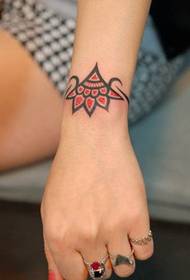 girl arm totem tattoo work picture