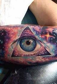 Arm Color Star Sky All-Eye Tattoo Pattern